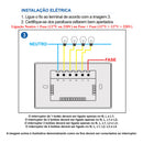 Interruptor Inteligente Zigbee Novadigital 1 Tecla Botão Touch Alexa Google Tuya Smart Life 110v 220v Bivolt Preto 10 A