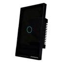 Interruptor Inteligente Zigbee Novadigital 1 Tecla Botão Touch Alexa Google Tuya Smart Life 110v 220v Bivolt Preto 10 A