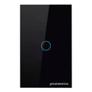 Interruptor Inteligente Zigbee Novadigital 1 Tecla Botão Touch Alexa Google Tuya Smart Life 110v 220v Bivolt Preto 10 A
