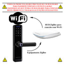 Fechadura Inteligente Digital Novadigital Zigbee Tuya Smart Life Alexa Zsl-06 Preto - Hub Zigbee Necessário